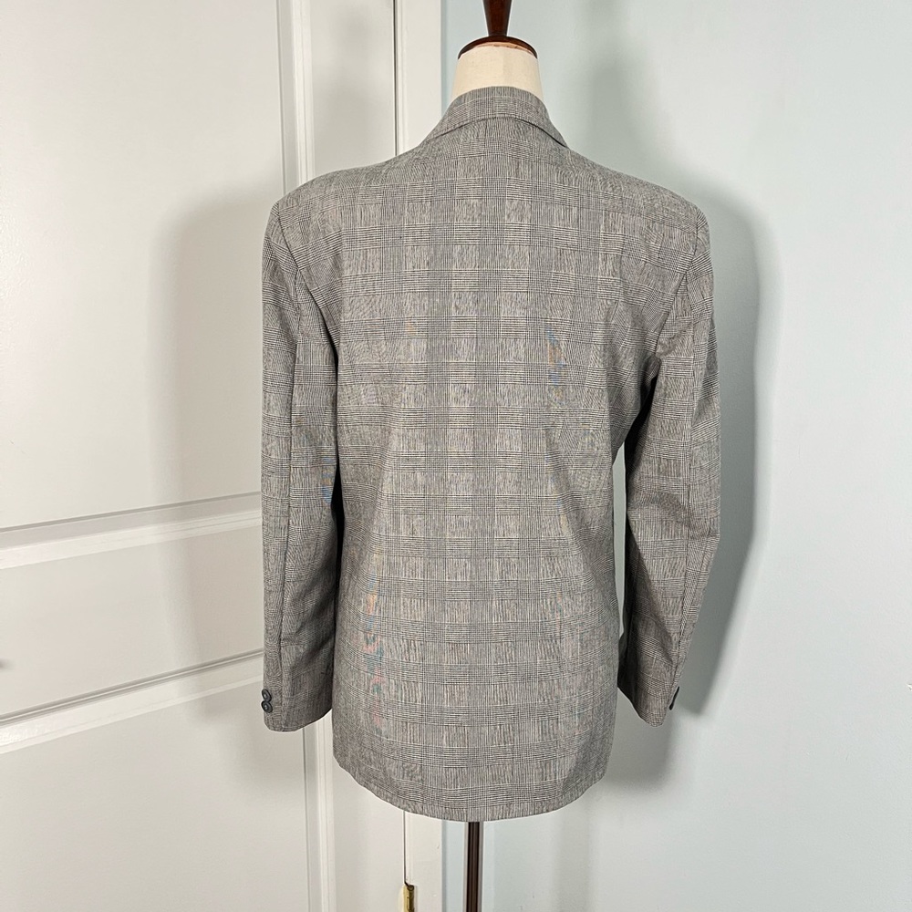 TFW Boyz vintage double breasted glen check plaid jacket - Picture 11 of 15